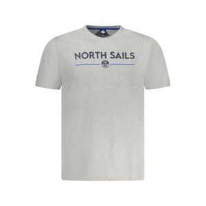 North Sails Grigio Cotton Men Men's T-Shirt